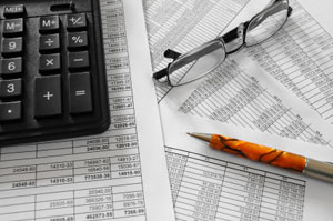 pencil and calculator