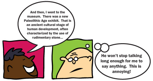 one sided conversation