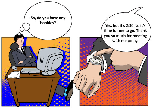 Missing the social cue and not answering the question.