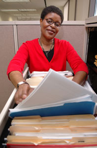 Person filing papers