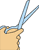 icon of scissors