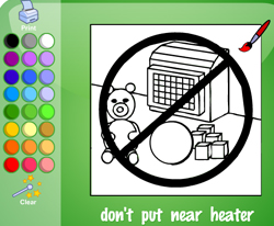 Don't Put Near Heater
